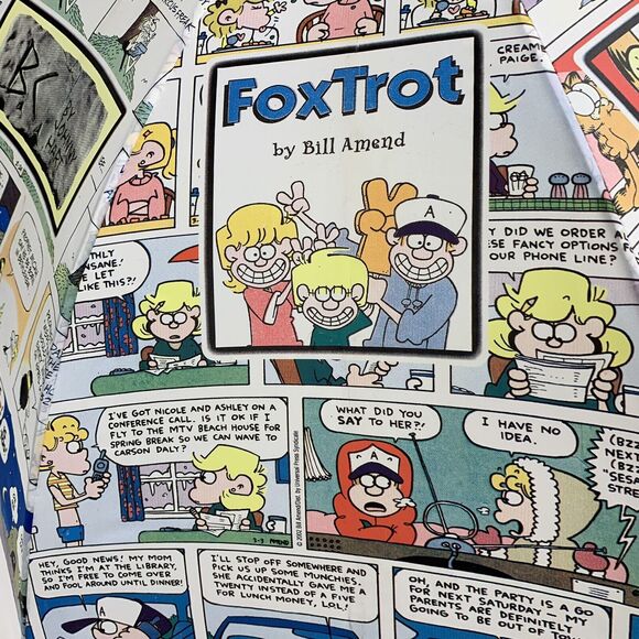 Large Vintage Umbrella Newspaper Florida Comic Strip Garfield Wizard ID FoxTrot - Picture 7 of 11